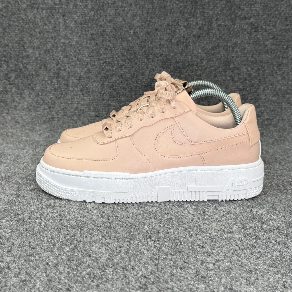 Nike Air Force 1 Low Pixel Sneaker Womens 8.5 Pixel Particle Beige Platform Shoe - Picture 4 of 12